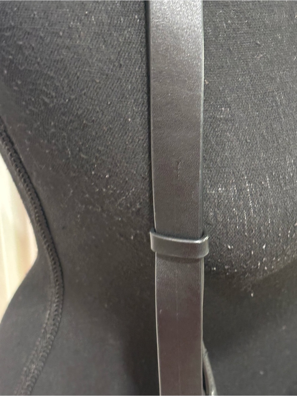 STUART WEITZMAN BLACK LEATHER SHOULDER BAG WITH POUCH - Picture 5 of 8